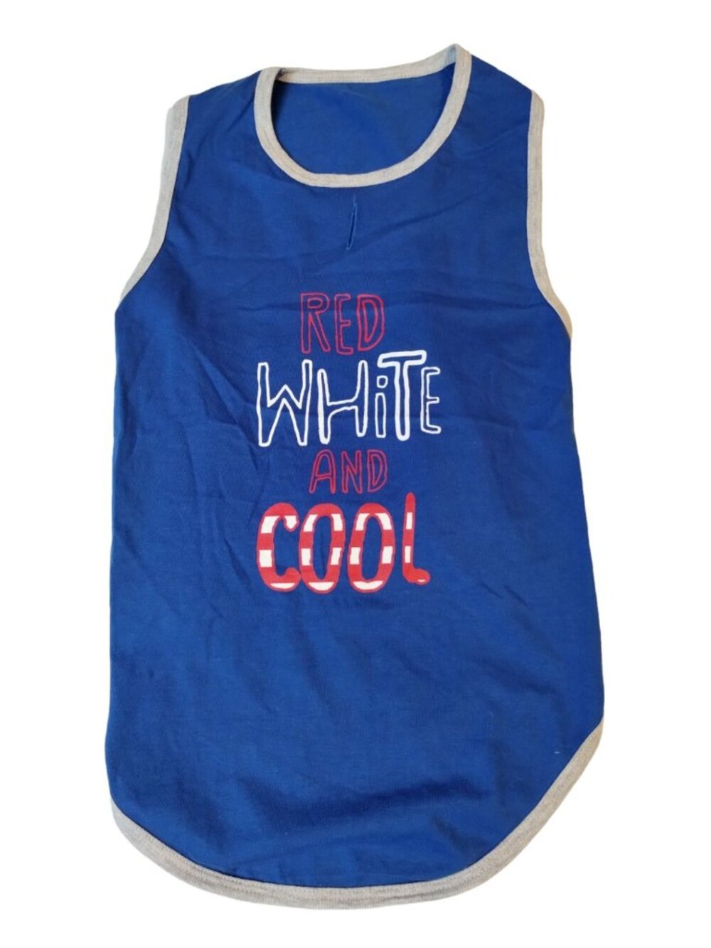 Hotel Doggy Size Large Red White and Cool Pet Tank T-Shirt